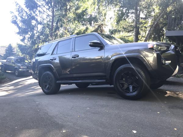 After removing some pin striping and plasti dipping the trail Premium wheels black