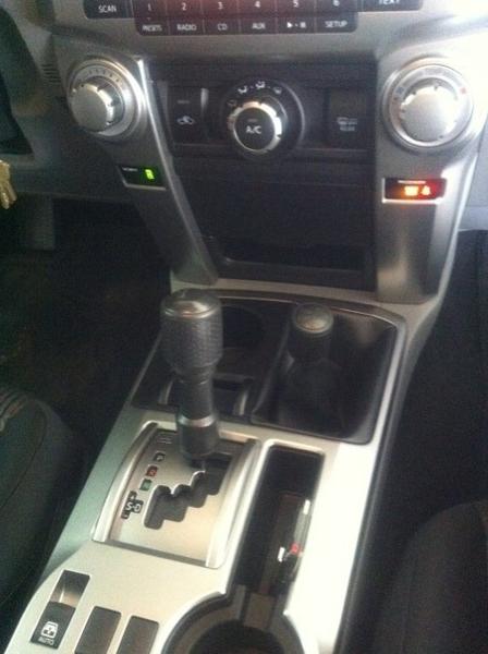 After swapping out the OEM shift knob for the FJ shifter.