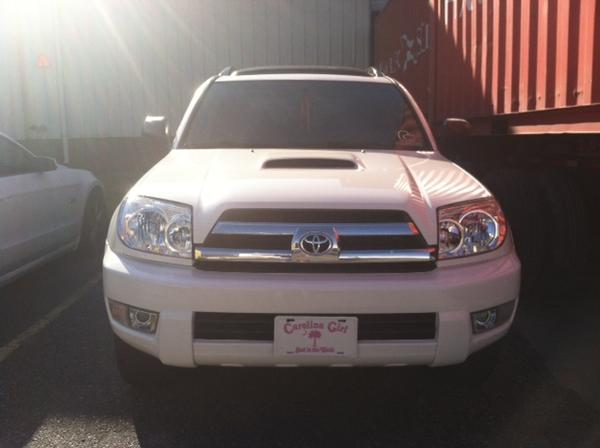 After the wreck with the new headlights and Sport hood.