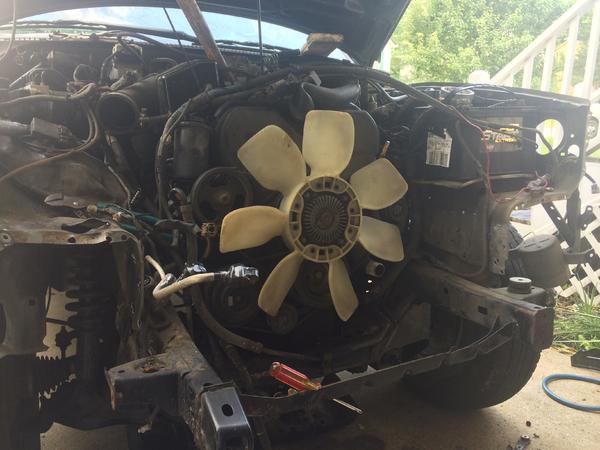 After we got the radiator and the housing off