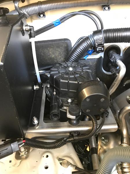 Air pump moved