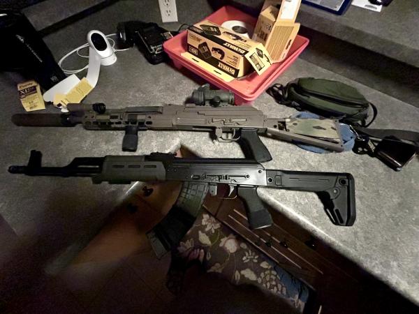 AK's on the kitchen counter. Keep It Frosty.