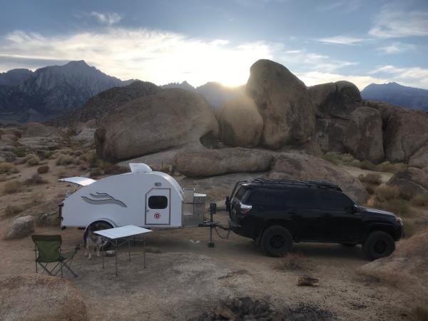 Alabama Hills with the new trailer