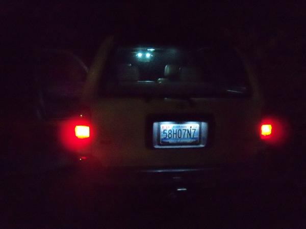 All LEDs from the back