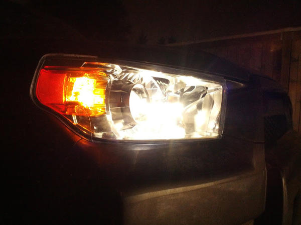 all lit up