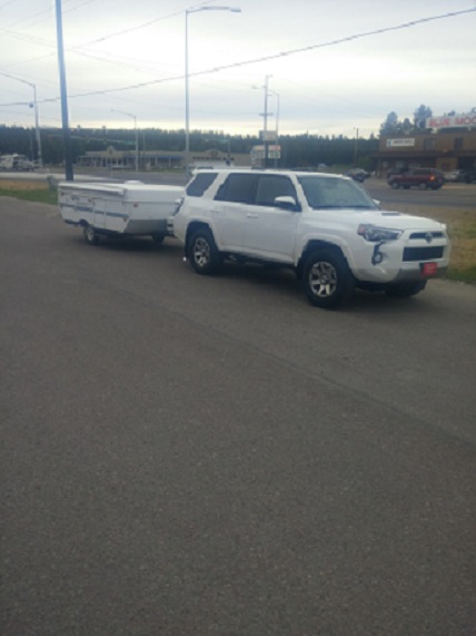 All loaded up and ready to go camping!