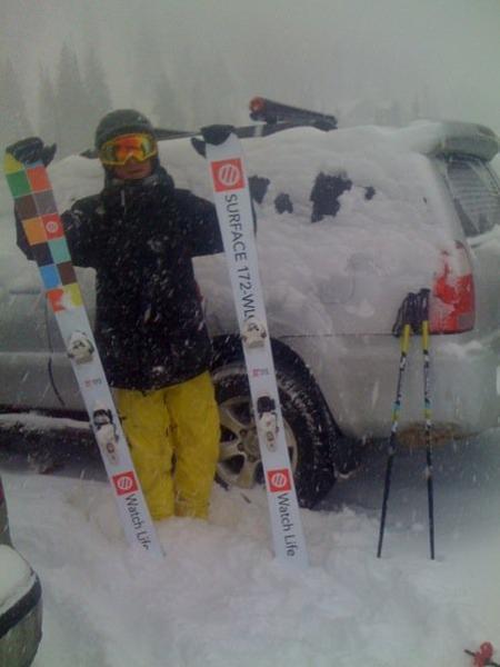 Alta - so much pow we couldn't ski anymore.