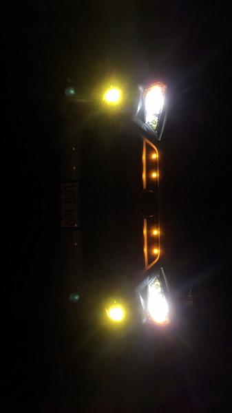 Amber Grill Lights installed