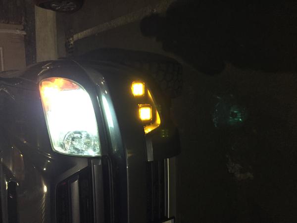 Amber pod swap for driving and fog light housing