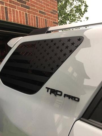 american flag decal made for 4runner 5th link below www.overlookgraphics.com