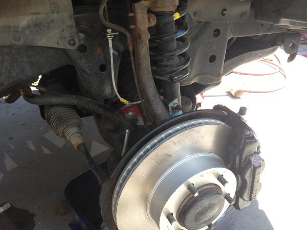 And the final product with stainless steel braided brake lines.