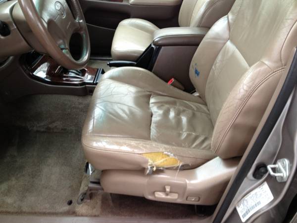 Any suggestions on repairing leather drivers seat would be appreciated.
