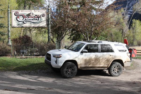 Arrival in Ouray during our scouting portion of the two trips.