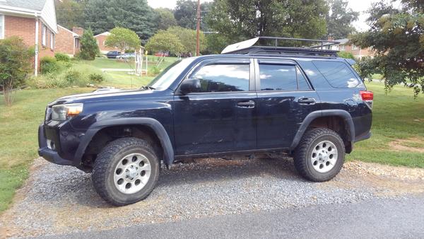 As of Sept. 2018, Bilstein lift and bfg mud terrains
