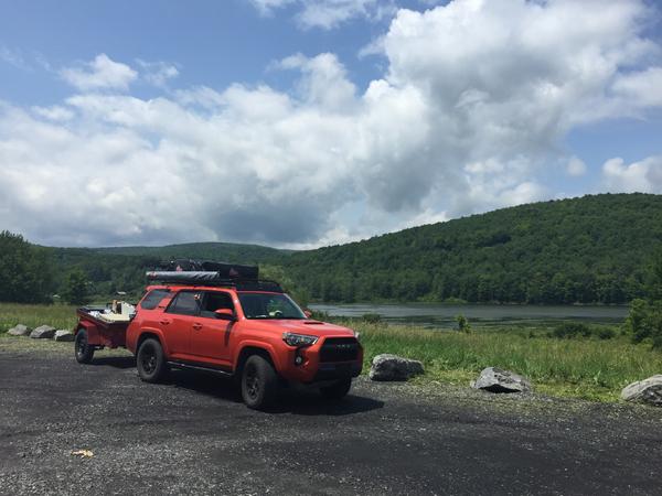 At a lake view
