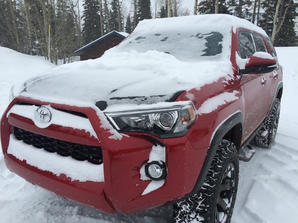AT LEAST I HAVE THAT SMALL PATCH OF WINDSHIELD TO DRIVE OFF THIS MOUNTAIN.