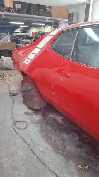 At the shop getting body work and paint. NECC in Upton, MA