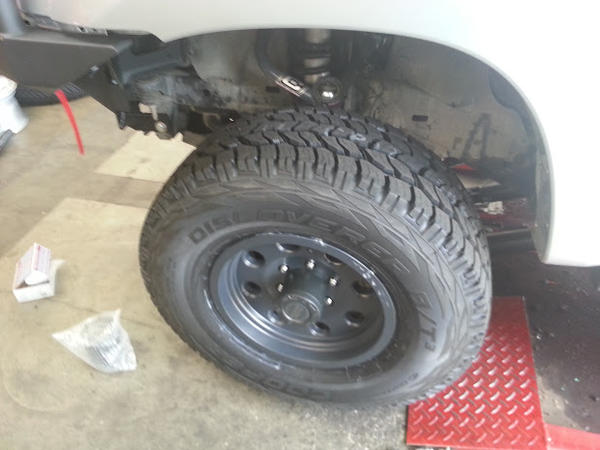 At the tire shop