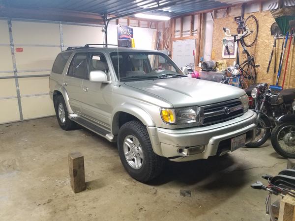 Back on all fours along with new connecting rod bearings! 
My oil pressure was back to where it should be. Wahoo!