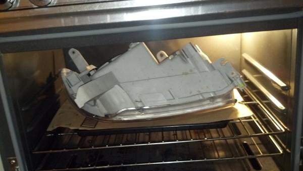 Baking the headlight