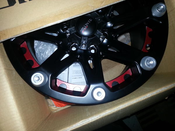 Ballistic jester rims 17" painted the same color as mt 4runner
