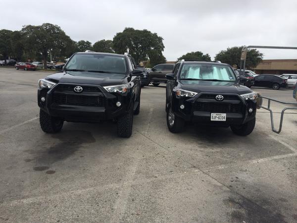 Basically a before and after. This guy parked by me so I started to back out then stopped to get a pic of the comparison.
