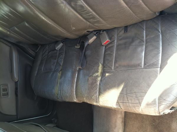 Beat up seats