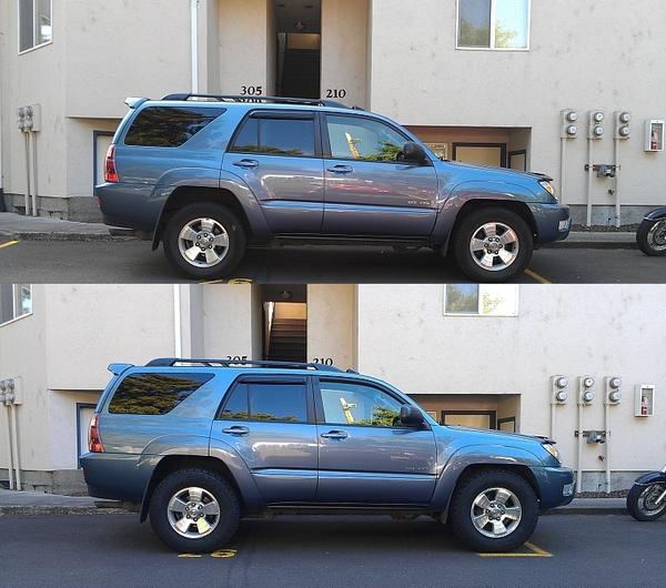 before after tires - 265/70/17 general grabber at2