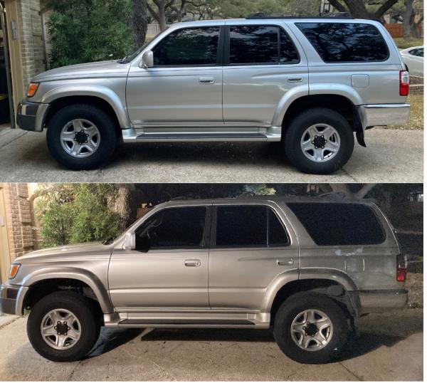 Before and After Bilstein Shocks