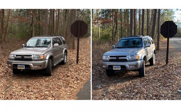Before and after Ironman 4x4 Foam Cell Pro +2” suspension lift