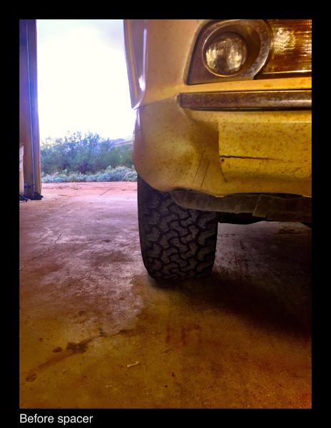 Before Installing Wheel Spacer