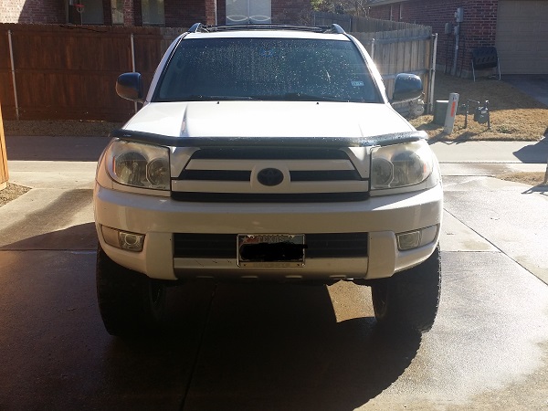 before painted grill