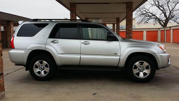 Before; stock wheels, 265-65-17 Dunlop HT tires