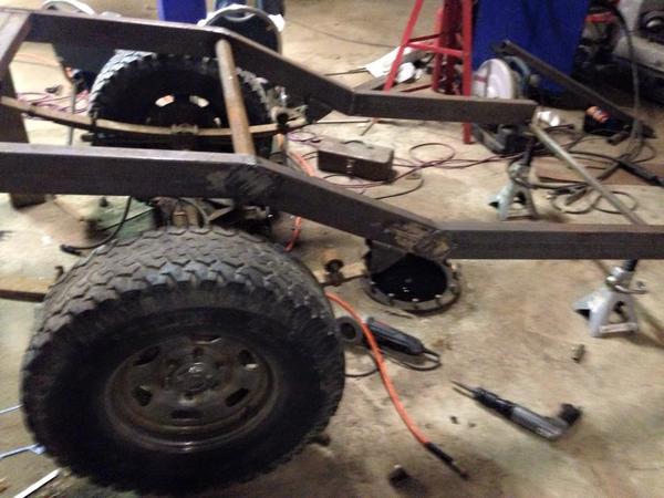 Before the frame was under the truck