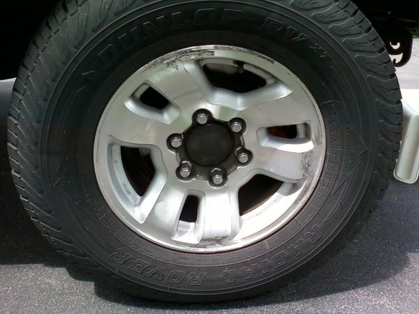 Before the wheel removal and prep.
