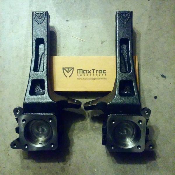 Being rwd and going through woops, I needed bulkier and better spindles. I went and ordered Maxtrac Spindles 4inch Lift!