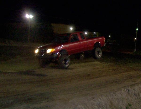 Bent the front axle from that one