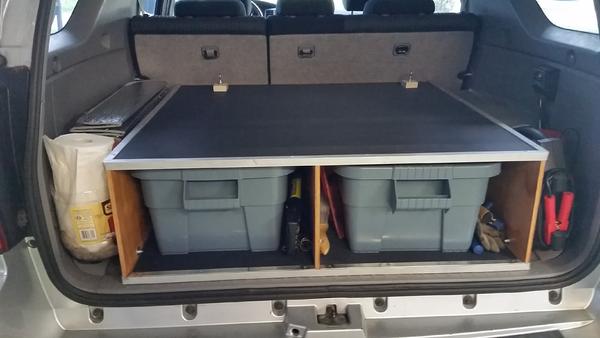 Bins installed