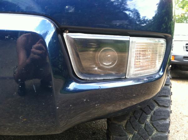 Black fog light mod