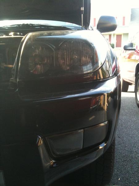 black headlight and fog light... turn signals tinted with vht nightshades