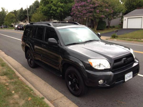 Blacked out chrome and wheels.