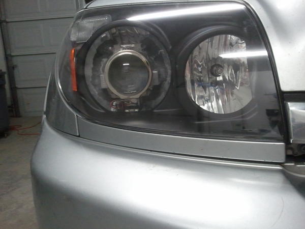 Blacked out headlamp