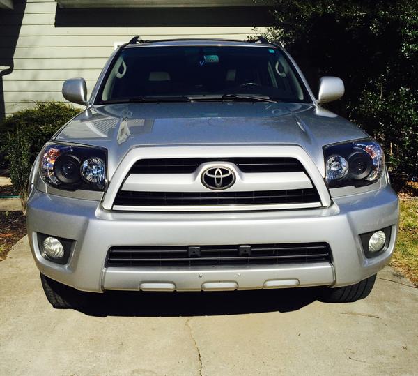 blacked out headlights