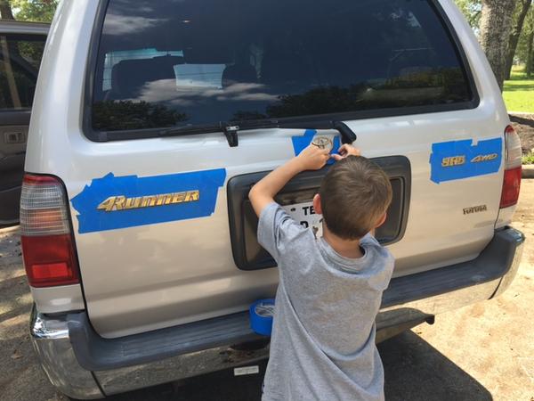 blacking out emblems