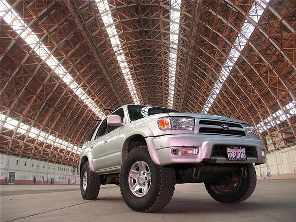 Blimp hangar for a Mazda ad