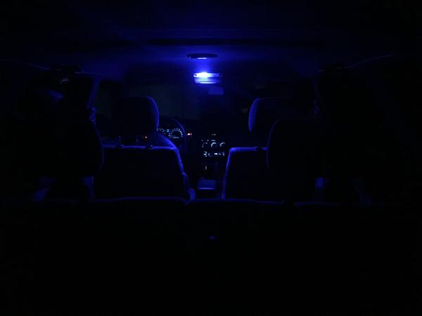 Blue LED Drivers Map Light from the back