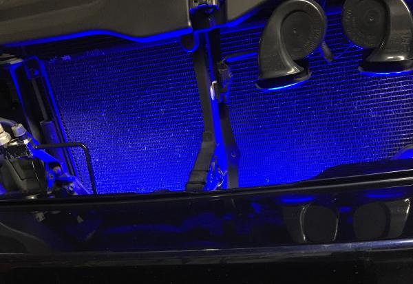 blue LEDs for front grille