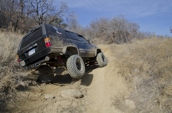 Brian L. in his 1st Gen doing some 3-wheelin'