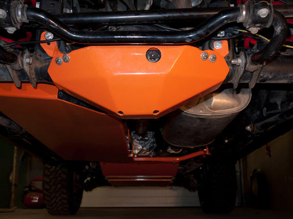 BudBuilt skid plates installed; they fit nice and tight so very little clearance is lost
