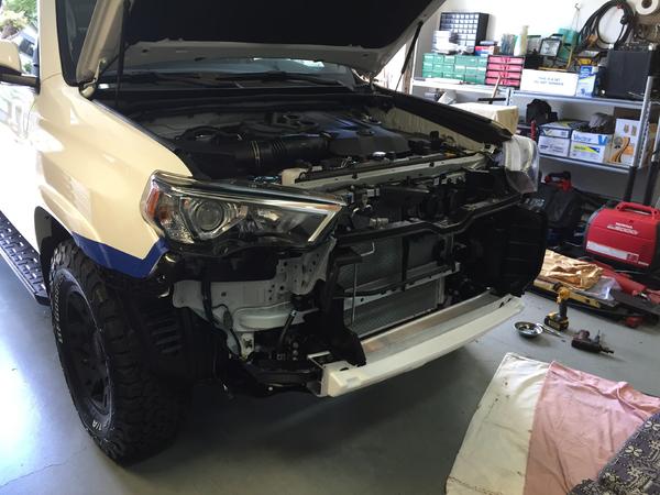 Bumper removed.